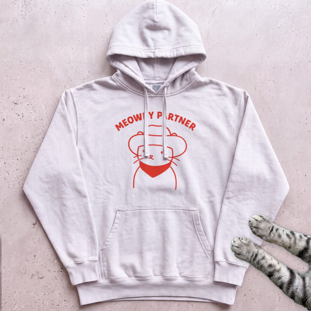Meowdy Partner Cat Hoodie - White
