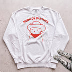 Meowdy Partner Cat Sweatshirt - White