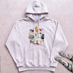 Meowy & Bright Cat Crew Hoodie - White
