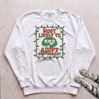 Most Likely To Adopt Another Cat Sweatshirt - White