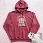 My Cat and I Talk About You Personalized Hoodie - Crimson