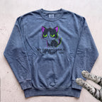 My Cat and I Talk About You Sweatshirt - Blue Jean