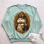 Napoleon Custom Personalized Cat Sweatshirt - Light Green