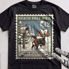 North Pole Post Cat T-Shirt - Black