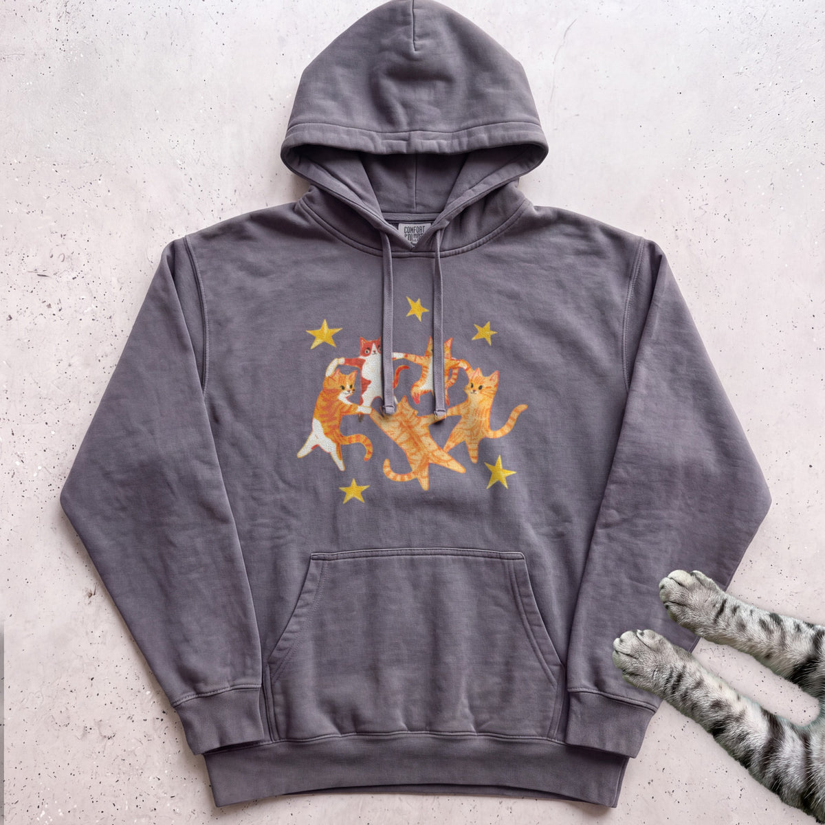 Orange Cats Dancing Hoodie - Pepper