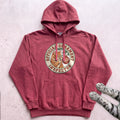 Ornament Inspector Cat Hoodie - Crimson