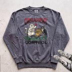 Ornament Quality Control Cat Sweatshirt - Pepper