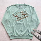 Overstimulated Cat Sweatshirt - Light Green