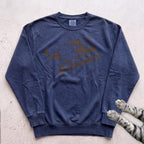 Overstimulated Cat Sweatshirt - True Navy