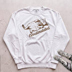 Overstimulated Cat Sweatshirt - White