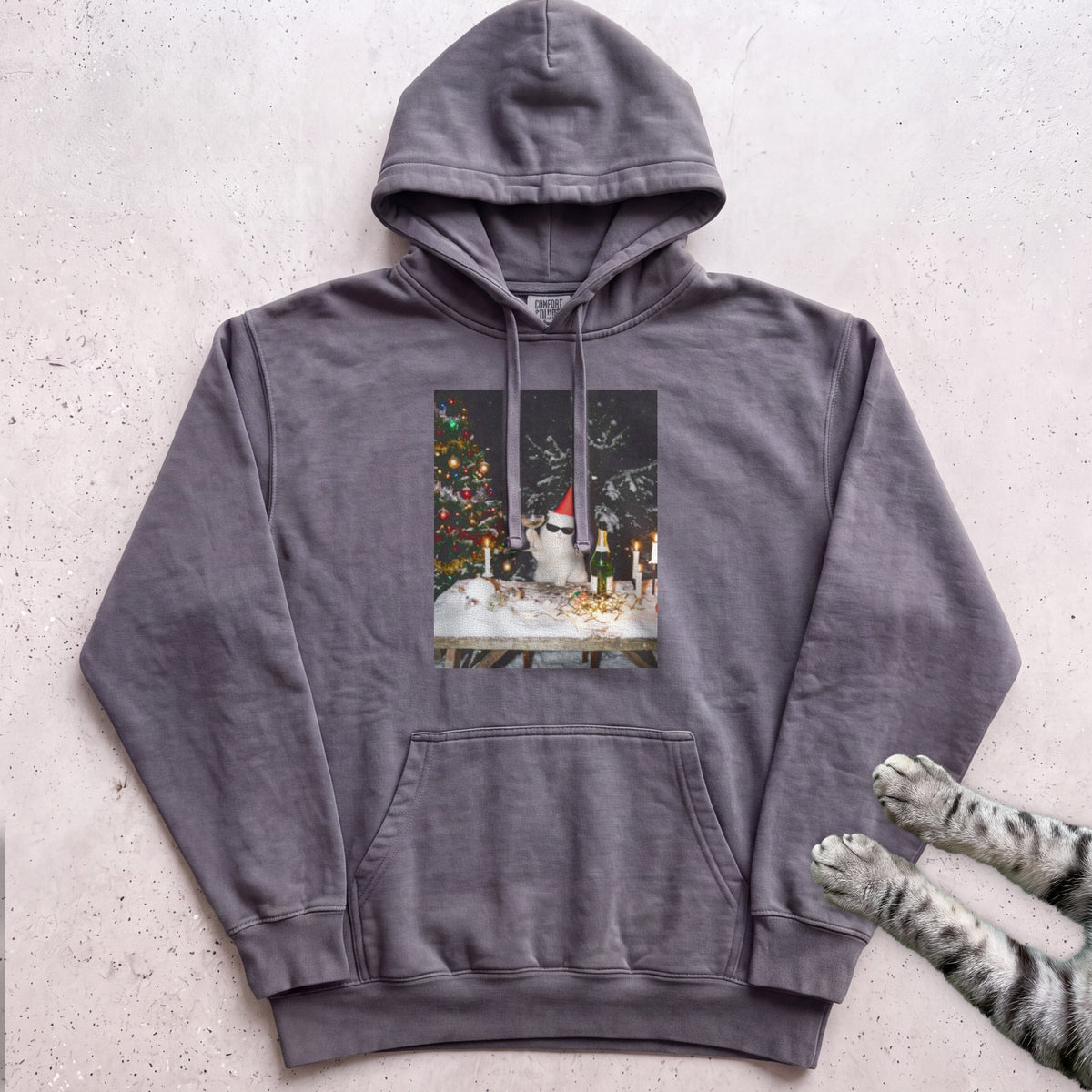 Party Cat Hoodie - Pepper