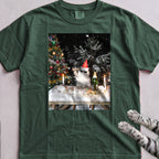 Party Cat T-Shirt - Blue Spruce