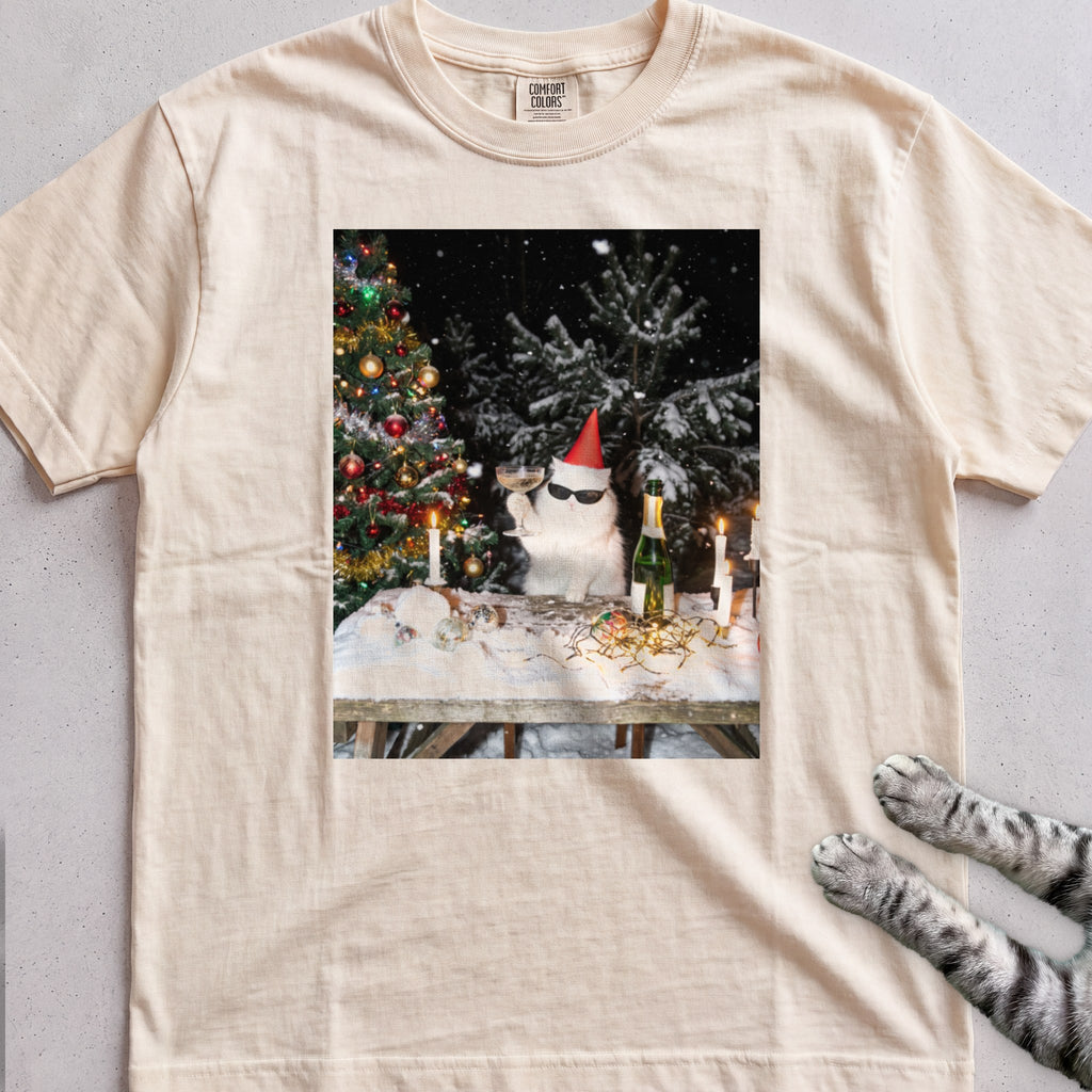 Party Cat T-Shirt - Ivory