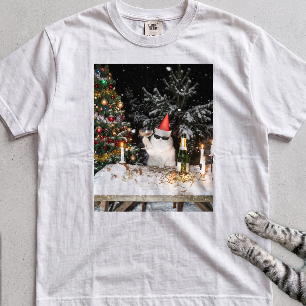 Party Cat T-Shirt - White