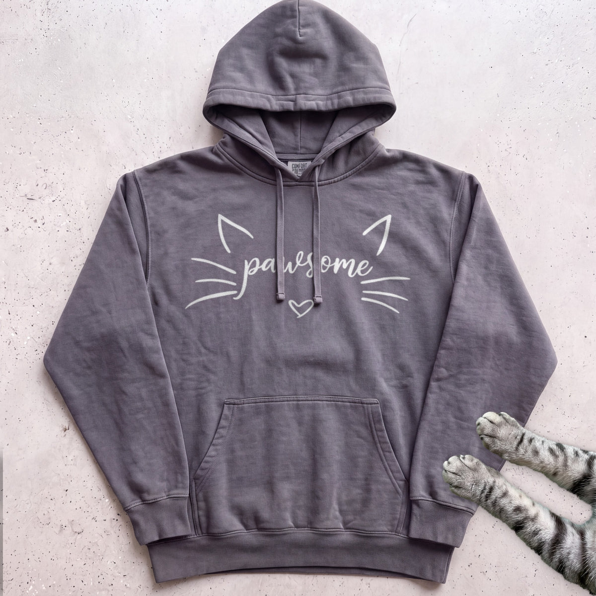 Pawsome Cat Hoodie - Pepper