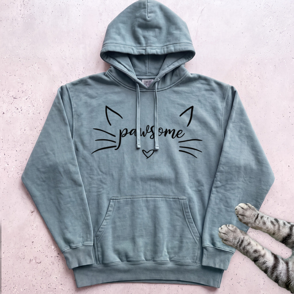 Pawsome Cat Hoodie - Seafoam