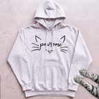 Pawsome Cat Hoodie - White