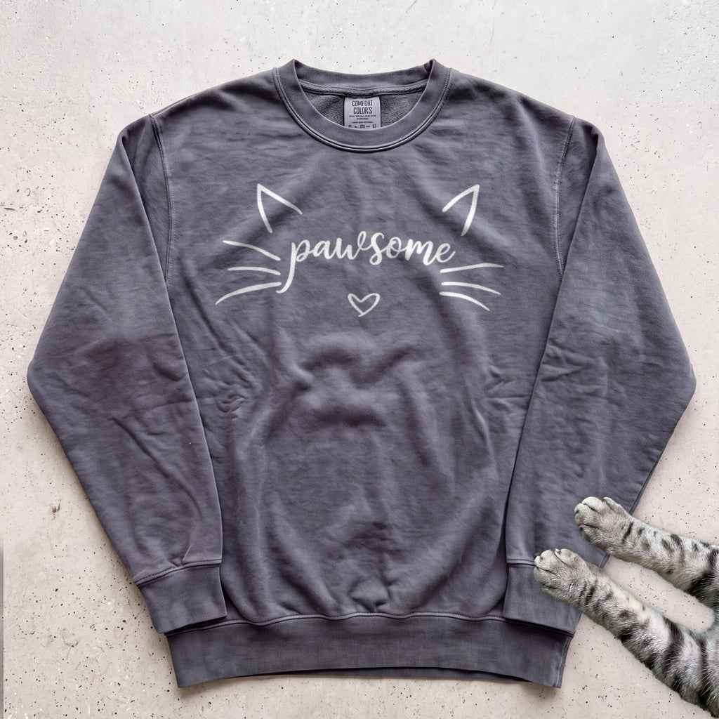 Pawsome Cat Sweatshirt - Pepper