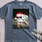 Peppermint Latte Cat T-Shirt - Blue Jean