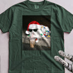 Peppermint Latte Cat T-Shirt - Blue Spruce