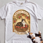 Personalized Apple Picking Cat T-Shirt - White
