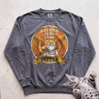 Personalized Autumn Trail Club Cat Sweatshirt - Pepper