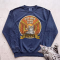 Personalized Autumn Trail Club Cat Sweatshirt - True Navy