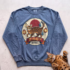 Personalized Bakeneko Spirit Cat Sweatshirt - Blue Jean