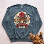 Personalized Bakeneko Spirit Cat Sweatshirt - Blue Spruce