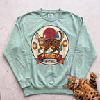 Personalized Bakeneko Spirit Cat Sweatshirt - Light Green