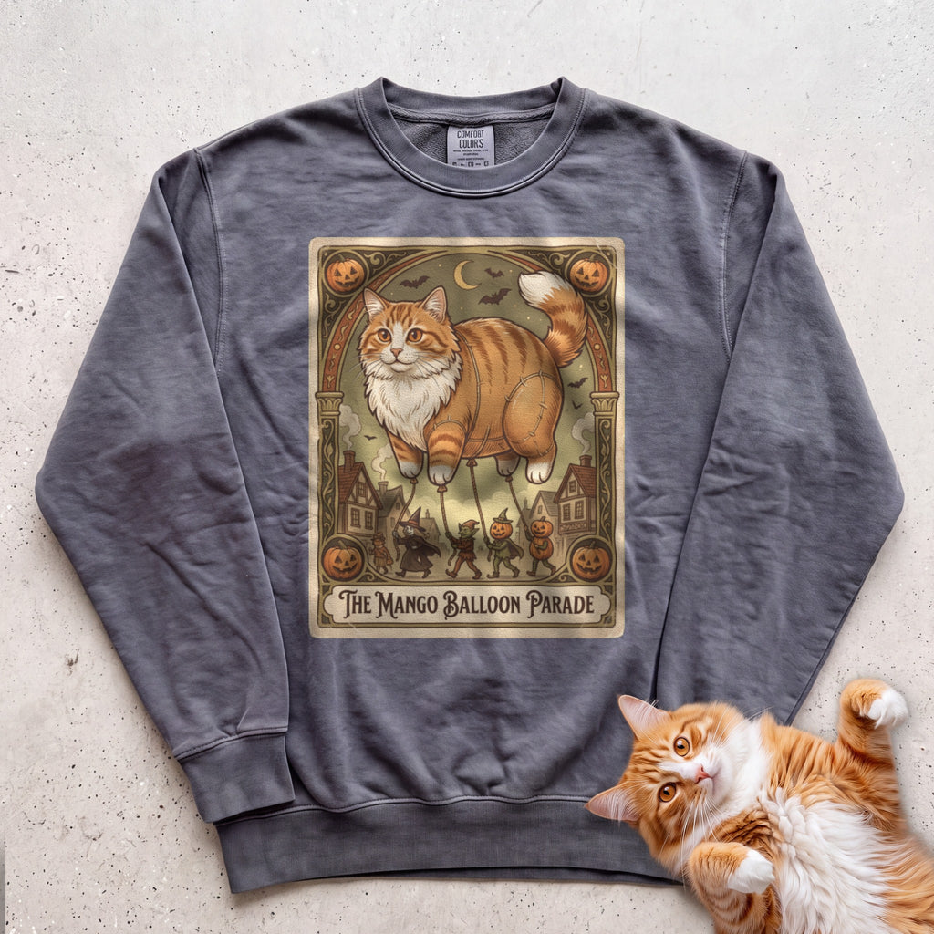 Personalized Balloon Parade Cat Sweatshirt - Pepper