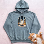 Personalized Bedsheet Ghost Haunting Hours Cat Hoodie - Seafoam