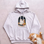 Personalized Bedsheet Ghost Haunting Hours Cat Hoodie - White