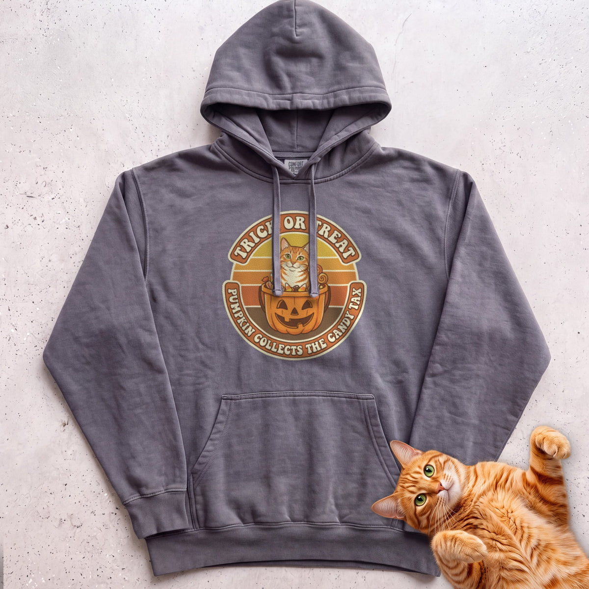 Personalized Candy Tax Cat Hoodie - Pepper