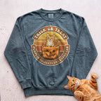 Personalized Candy Tax Cat Sweatshirt - Blue Spruce