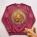 Personalized Candy Tax Cat Sweatshirt - Crimson