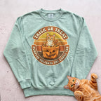 Personalized Candy Tax Cat Sweatshirt - Light Green