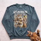 Personalized Cat Collage Sweatshirt - Blue Spruce