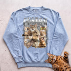 Personalized Cat Collage Sweatshirt - Chambray