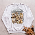 Personalized Cat Collage Sweatshirt - White
