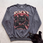 Personalized Cat Sweatshirt with Name — Retro Pet Custom Sweatshirt - Pepper
