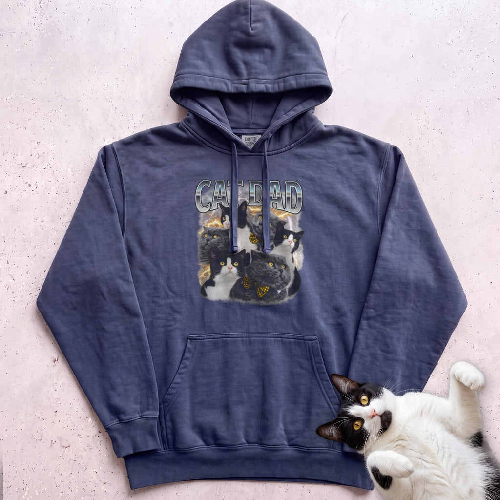 Personalized Cats Hoodie - True Navy