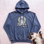 Personalized Cat's Human Hoodie - Denim