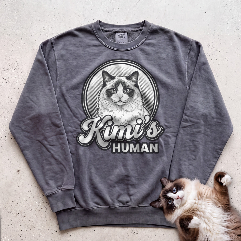 Personalized Cat's Human Sweatshirt - Pepper