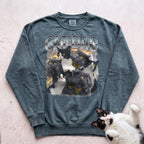 Personalized Cats Sweatshirt - Blue Spruce