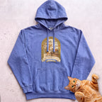 Personalized Chef's Kitchen Cat Hoodie - Flo Blue