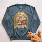 Personalized Chef's Kitchen Cat Sweatshirt - Blue Spruce
