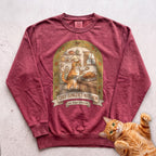 Personalized Chef's Kitchen Cat Sweatshirt - Crimson