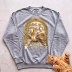 Personalized Chef's Kitchen Cat Sweatshirt - Grey