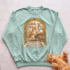 Personalized Chef's Kitchen Cat Sweatshirt - Light Green
